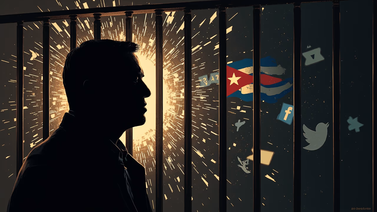Sentencia de siete años para Alexander Verdecia por libertad de expresión en Cuba