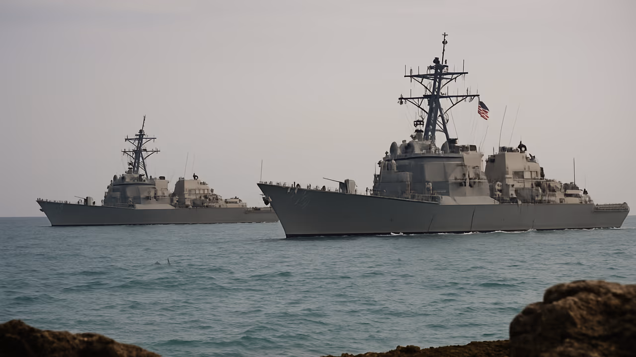 Tres buques militares de EE. UU. cerca de Cuba