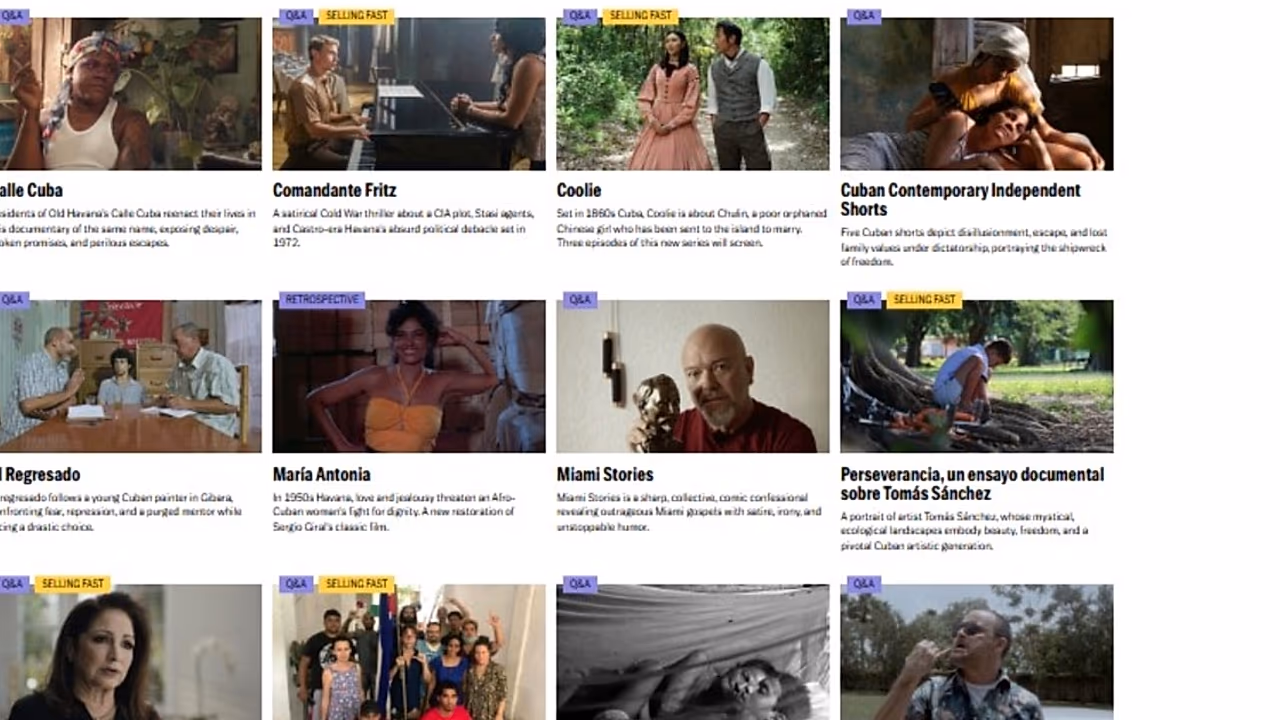 Cine cubano destaca en el 43º Miami Film Festival