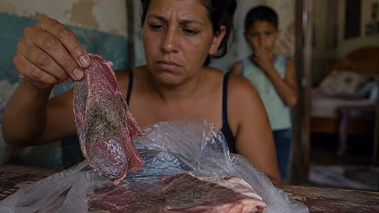 Madre denuncia alimento podrido para su hijo