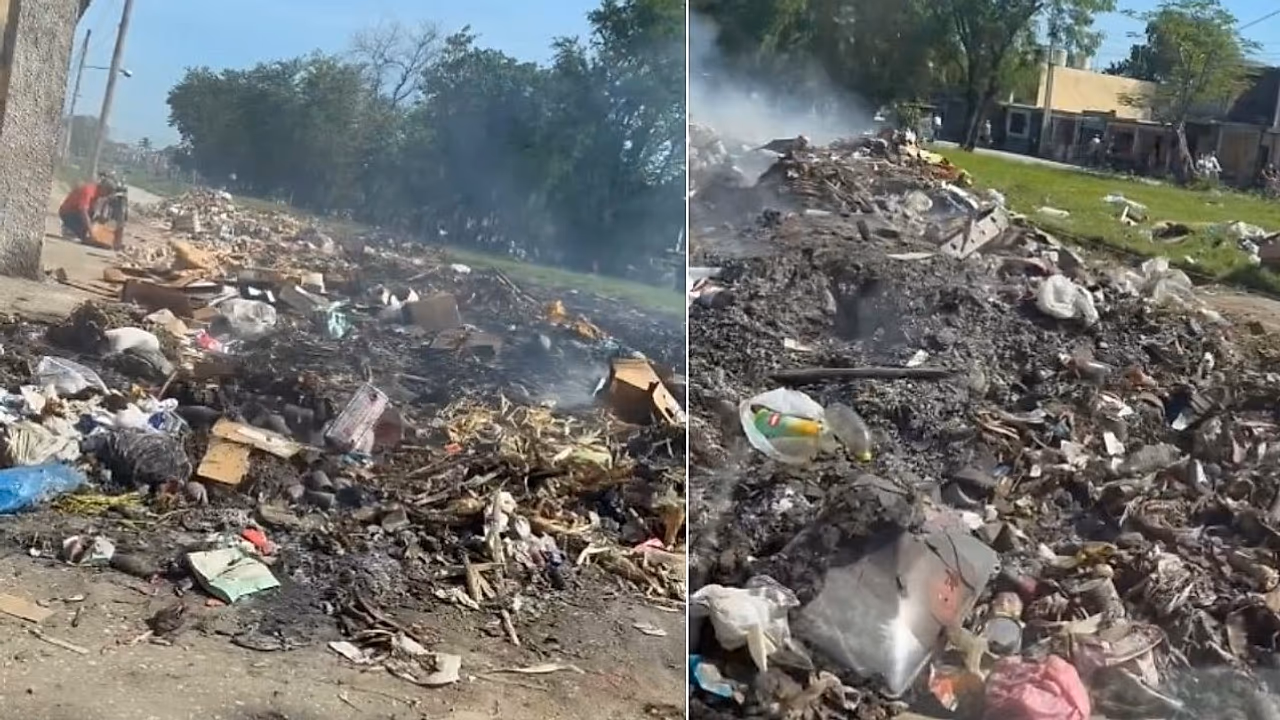 Bayamo se ahoga en basura y una calle queda cerrada