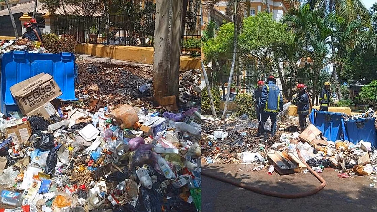 Basura arde junto a sede de los CDR en el Vedado