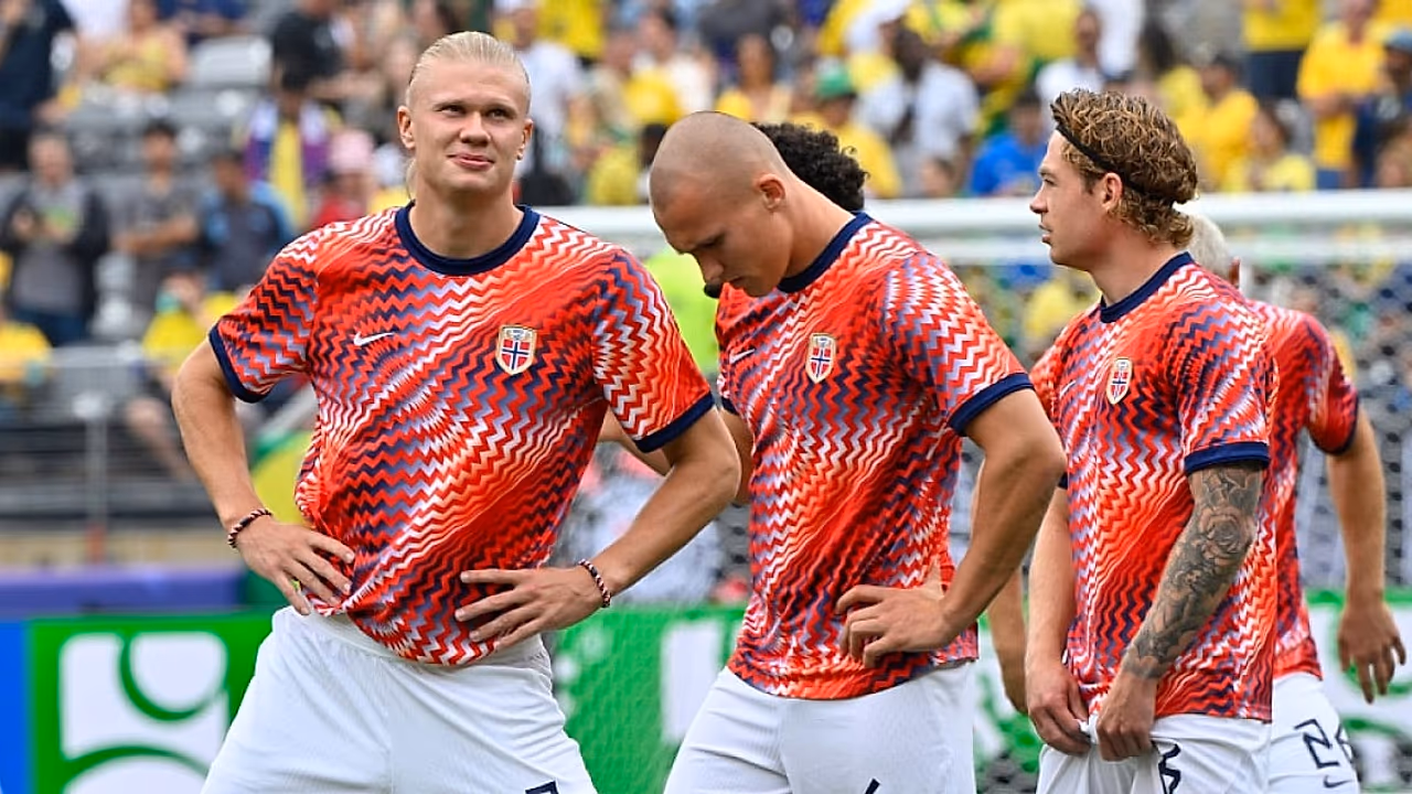 Haaland golpea a Brasil y Noruega avanza