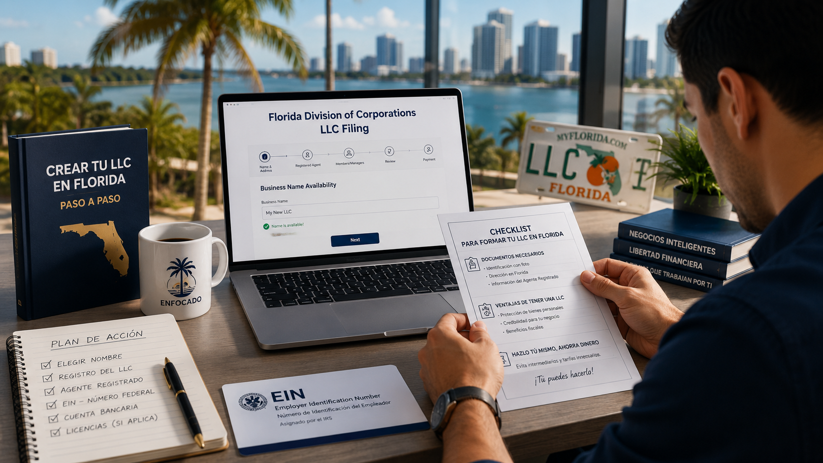 Cómo crear una LLC en Florida por $125 sin intermediarios (2026)